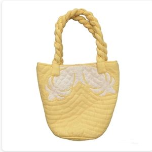Handmade Quilted Small Handbag Sunshine Yellow